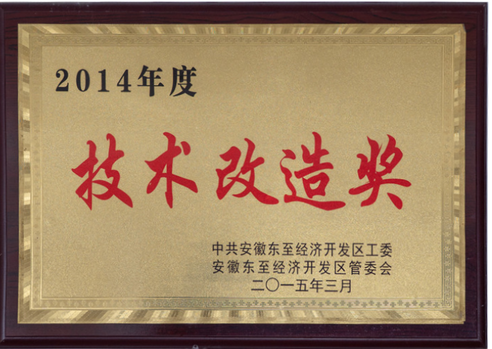 2014年(nián)度技(jì)術(shù)改造獎